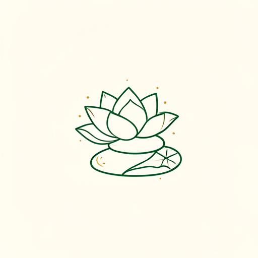 Flor de lótus sobre pedras de spa